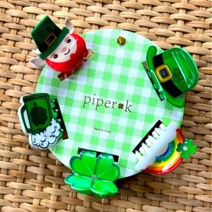 Piper K Shamrock Hair Clips